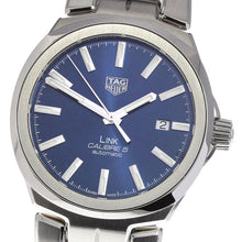 Load image into Gallery viewer, Tag Heuer Link Automatic Blue Dial Silver Steel Strap Watch for Men - WBC2112.BA0603