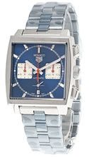 Load image into Gallery viewer, Tag Heuer Monaco Automatic Chronograph Blue Dial Silver Steel Strap Watch for Men - CBL2111.BA0644