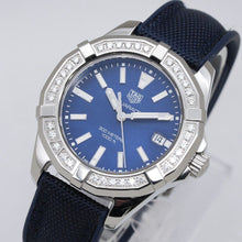 Load image into Gallery viewer, Tag Heuer Aquaracer Quartz Diamonds Blue Dial Blue Nylon Strap Watch for Women - WAY131N.FT6091