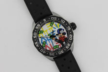 Load image into Gallery viewer, Tag Heuer Formula 1 Alec Monopoly Special Edition Black Rubber Strap Watch for Men - WAZ1119.FT8023