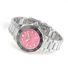 Load image into Gallery viewer, Tag Heuer Aquaracer Professional 300 Automatic Diamonds Pink Dial Silver Steel Strap Watch for Women - WBP231J.BA0618