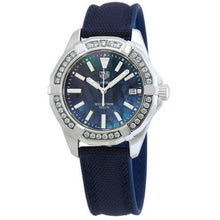Load image into Gallery viewer, Tag Heuer Aquaracer Quartz Diamonds Blue Dial Blue Nylon Strap Watch for Women - WAY131N.FT6091