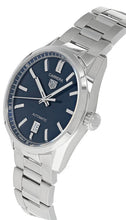 Load image into Gallery viewer, Tag Heuer Carrera Date Blue Dial Silver Steel Strap Watch for Men - WBN2112.BA0639