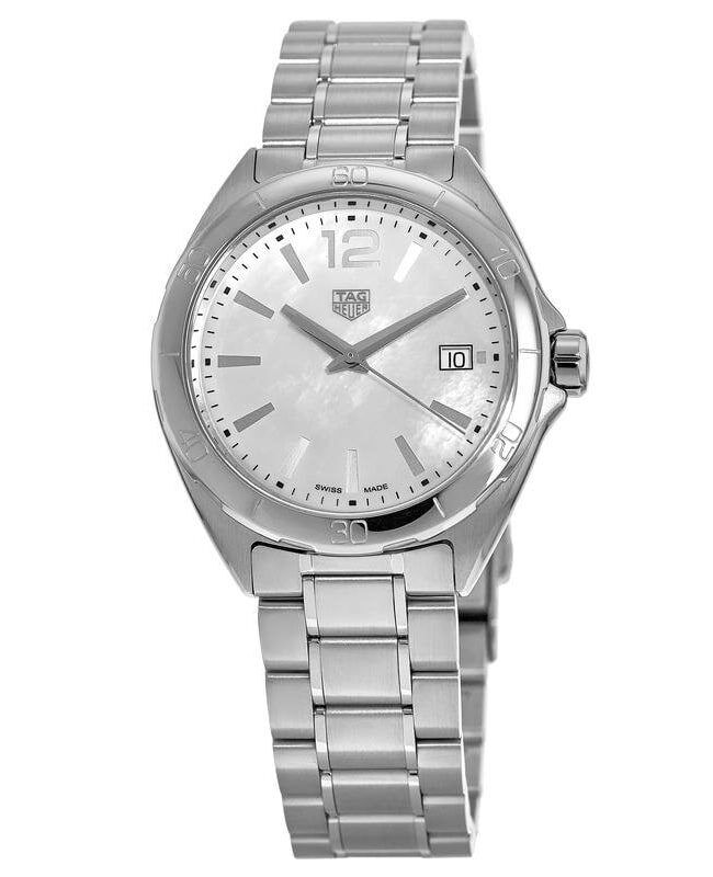 Tag Heuer Formula 1 Mother of Pearl White Dial Silver Steel Strap Watch for Women - WBJ1318.BA0666