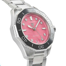 Load image into Gallery viewer, Tag Heuer Aquaracer Professional 300 Automatic Diamonds Pink Dial Silver Steel Strap Watch for Women - WBP231J.BA0618