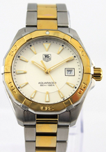 Load image into Gallery viewer, Tag Heuer Aquaracer Quartz White Dial Two Tone Steel Strap Watch for Men - WAY1120.BB0930