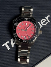 Load image into Gallery viewer, Tag Heuer Aquaracer Professional 300 Automatic Diamonds Pink Dial Silver Steel Strap Watch for Women - WBP231J.BA0618