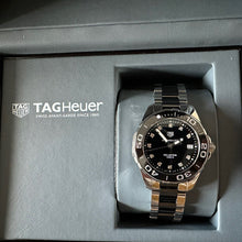 Load image into Gallery viewer, Tag Heuer Aquaracer Quartz Black Dial Two Tone Steel Strap Watch for Women - WAY131C.BA0913