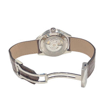 Load image into Gallery viewer, Tag Heuer Carrera Day Date Silver Dial Brown Leather Strap Watch for Men - WBN2011.FC6484