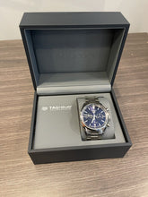 Load image into Gallery viewer, Tag Heuer Carrera Chronograph Blue Dial Silver Steel Strap Watch for Men - CBN2011.BA0642