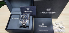 Load image into Gallery viewer, Tag Heuer Aquaracer Calibre 5 Blue Dial Silver Steel Strap Watch for Men - WAY201B.BA0927