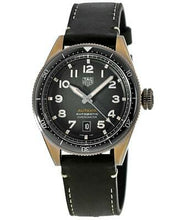 Load image into Gallery viewer, Tag Heuer Autavia Calibre 5 Automatic Olive Green Dial Green Leather Strap Watch for Men - WBE5190.FC8268