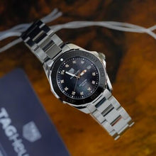 Load image into Gallery viewer, Tag Heuer Aquaracer Quartz Black Dial Silver Steel Strap Watch for Women - WAY131M.BA0748