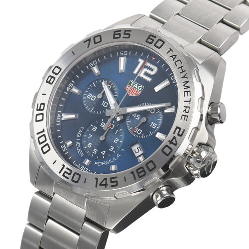 Tag Heuer Formula 1 Chronograph Blue Dial Silver Steel Strap Watch for Men - CAZ101K.BA0842