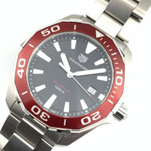 Load image into Gallery viewer, Tag Heuer Aquaracer Black Dial Silver Steel Strap Watch for Men - WAY101B.BA0746