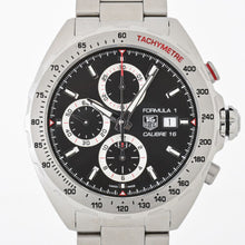 Load image into Gallery viewer, Tag Heuer Formula 1 Calibre 16 Automatic Chronograph Black Dial Silver Steel Strap Watch for Men - CAZ2010.BA0876