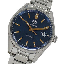 Load image into Gallery viewer, Tag Heuer Carrera Quartz Blue Dial Silver Steel Strap Watch for Women - WAR1112.BA0601
