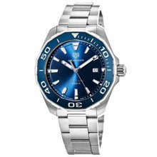 Load image into Gallery viewer, Tag Heuer Aquaracer Blue Dial Silver Steel Strap Watch for Men - WAY101C.BA0746