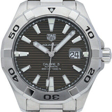 Load image into Gallery viewer, Tag Heuer Aquaracer Calibre 5 Automatic Sunray Brown Dial Silver Steel Strap Watch for Men - WAY2018.BA0927