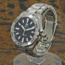 Load image into Gallery viewer, Tag Heuer Aquaracer Black Dial Silver Steel Strap Watch for Men - WBD1110.BA0928