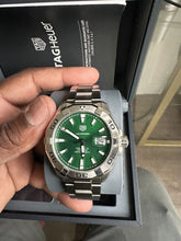 Load image into Gallery viewer, Tag Heuer Aquaracer Green Dial Watch for Men - WAY2015.BA0927