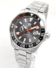 Load image into Gallery viewer, Tag Heuer Aquaracer Calibre 5 Premiere League Edition Black Dial Silver Stainless Steel Watch for Men - WAY201D.BA0927