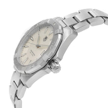 Load image into Gallery viewer, Tag Heuer Aquaracer Quartz White Dial Silver Steel Strap Watch for Men - WAY1111.BA0928