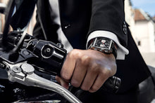Load image into Gallery viewer, Tag Heuer Monaco Automatic Chronograph Black Dial Silver Steel Strap Watch for Men - CBL2113.BA0644