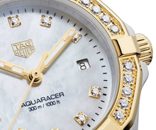 Load image into Gallery viewer, Tag Heuer Aquaracer Diamonds Mother of Pearl Dial Two Tone Steel Strap Watch for Women - WBD1323.BB0320
