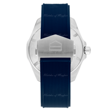 Load image into Gallery viewer, Tag Heuer Aquaracer Calibre 5 Automatic Blue Dial Blue Rubber Strap Watch for Men - WAY201B.FT6150