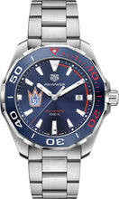 Load image into Gallery viewer, Tag Heuer Aquaracer Henrik Lundqvist Special Edition Blue Dial Silver Steel Strap Watch for Men - WAY101J.BA0746