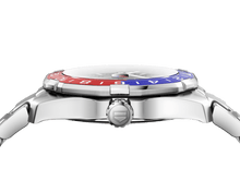 Load image into Gallery viewer, Tag Heuer Aquaracer GMT Caliber 7 Pepsi Black Dial Silver Steel Strap Watch for Men - WAY201F.BA0927