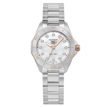 Load image into Gallery viewer, Tag Heuer Aquaracer Professional 200 Quartz Diamonds White Dial Silver Steel Strap Watch for Women - WBP1450.BA0622