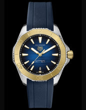 Load image into Gallery viewer, Tag Heuer Aquaracer Professional 200 Automatic Blue Dial Blue Rubber Strap Watch for Men - WBP2150.FT6210