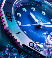 Load image into Gallery viewer, Tag Heuer Aquaracer Professional 200 Automatic Diamond Blue Dial Silver Steel Strap Watch for Women - WBP2411.BA0622