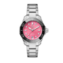 Load image into Gallery viewer, Tag Heuer Aquaracer Professional 300 Automatic Diamonds Pink Dial Silver Steel Strap Watch for Women - WBP231J.BA0618
