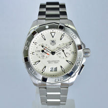 Load image into Gallery viewer, Tag Heuer Aquaracer Chronograph White Dial Silver Steel Strap Watch for Men - WAY111Y.BA0928