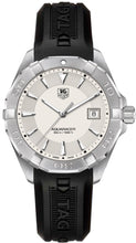 Load image into Gallery viewer, Tag Heuer Aquaracer Quartz White Dial Black Rubber Strap Watch for Men - WAY1111.FT8021
