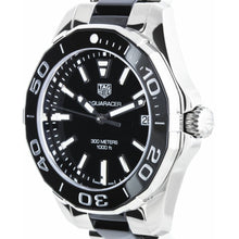 Load image into Gallery viewer, Tag Heuer Aquaracer Quartz Black Dial Two Tone Steel Strap Watch for Men - WAY131A.BA0913