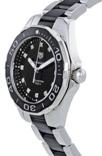Load image into Gallery viewer, Tag Heuer Aquaracer Quartz Black Dial Two Tone Steel Strap Watch for Women - WAY131C.BA0913