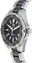 Load image into Gallery viewer, Tag Heuer Aquaracer Quartz Diamonds Black Dial Two Tone Steel Strap Watch for Women - WAY131G.BA0913