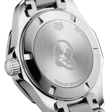 Load image into Gallery viewer, Tag Heuer Aquaracer Quartz Diamonds Black Dial Silver Steel Strap Watch for Women - WAY131P.BA0748