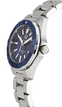 Load image into Gallery viewer, Tag Heuer Aquaracer Blue Dial Silver Steel Strap Watch for Women - WAY131S.BA0748
