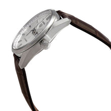 Load image into Gallery viewer, Tag Heuer Carrera Day Date Silver Dial Brown Leather Strap Watch for Men - WBN2011.FC6484