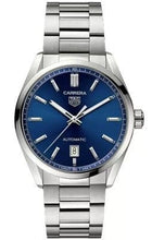Load image into Gallery viewer, Tag Heuer Carrera Date Blue Dial Silver Steel Strap Watch for Men - WBN2112.BA0639