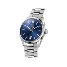 Load image into Gallery viewer, Tag Heuer Carrera Date Blue Dial Silver Steel Strap Watch for Men - WBN2112.BA0639