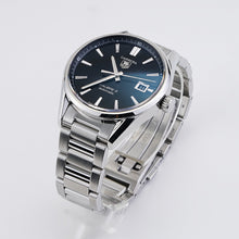 Load image into Gallery viewer, Tag Heuer Carrera Automatic Black Dial Silver Steel Strap Watch for Men - WAR211A.BA0782