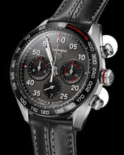 Load image into Gallery viewer, Tag Heuer Carrera Porsche Chronograph Special Edition Black Dial Black Leather Strap Watch for Men - CBN2A1F.FC6492