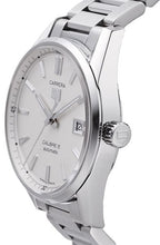 Load image into Gallery viewer, Tag Heuer Carrera Automatic Caliber 5 White Dial Silver Steel Strap Watch for Men - WAR211B.BA0782