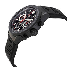 Load image into Gallery viewer, Tag Heuer Carrera Automatic Chronograph Black Dial Black Rubber Strap Watch for Men - CBG2A90.FT6173